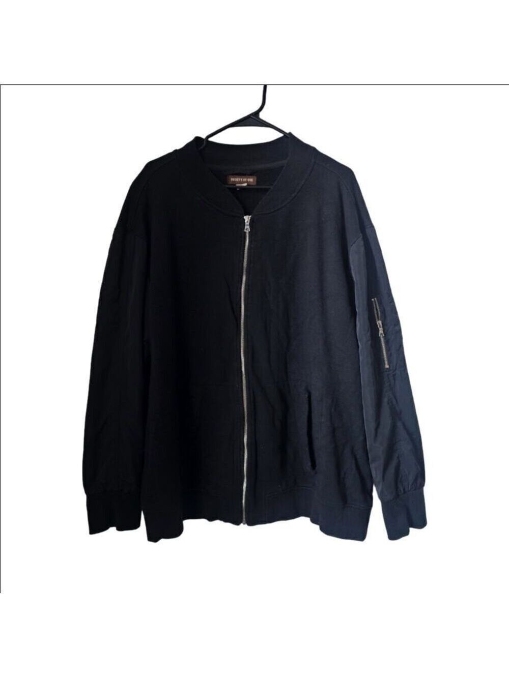 Society of One Men's Black Bomber Jacket Size 2XL